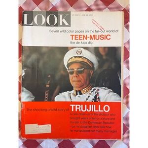 LOOK Magazine June 15 1965 Teen Music Trujillo Dictator Vintage Mid-Century News
